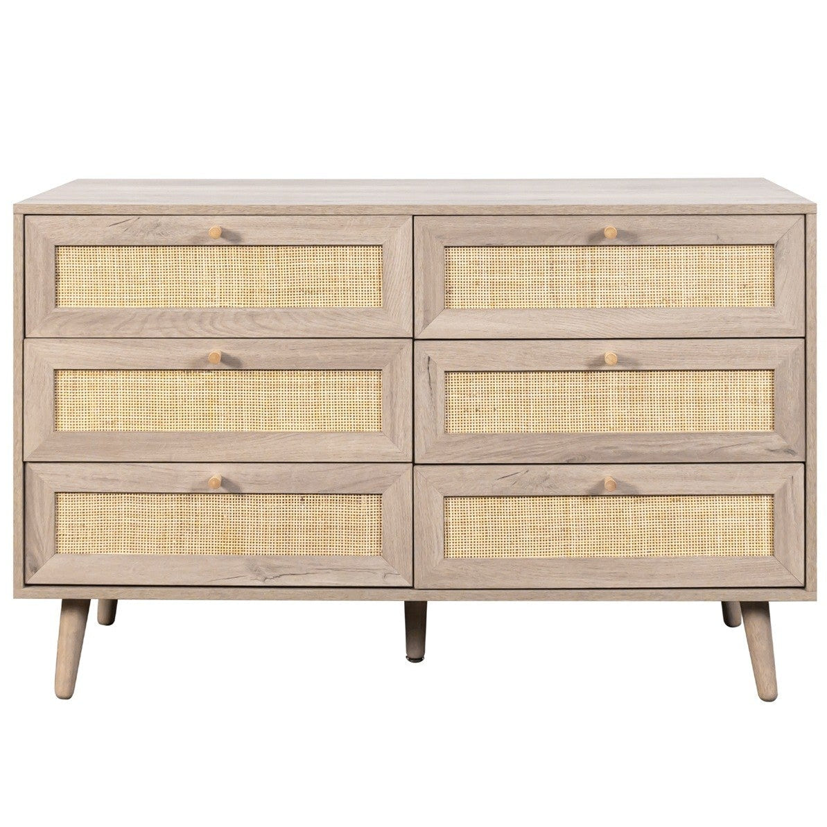 Willow Rattan 6 Drawer Chest of Drawers