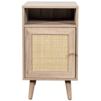 Willow Rattan 1 Door Bedside Table