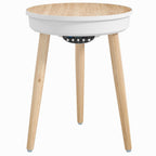 Bluetooth Speaker Side Table with 360° Sound & LED Light