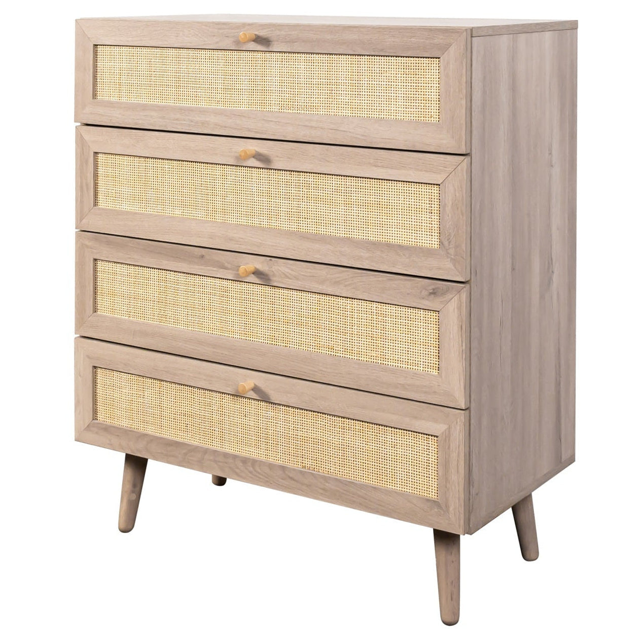 Willow Rattan 4 Drawer Chest of Drawers
