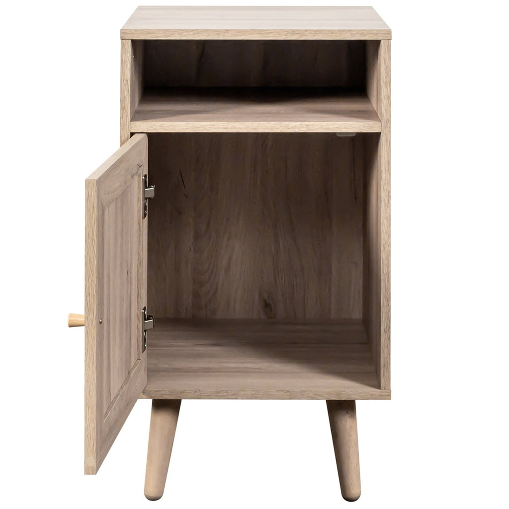 Willow Rattan 1 Door Bedside Table