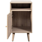 Willow Rattan 1 Door Bedside Table