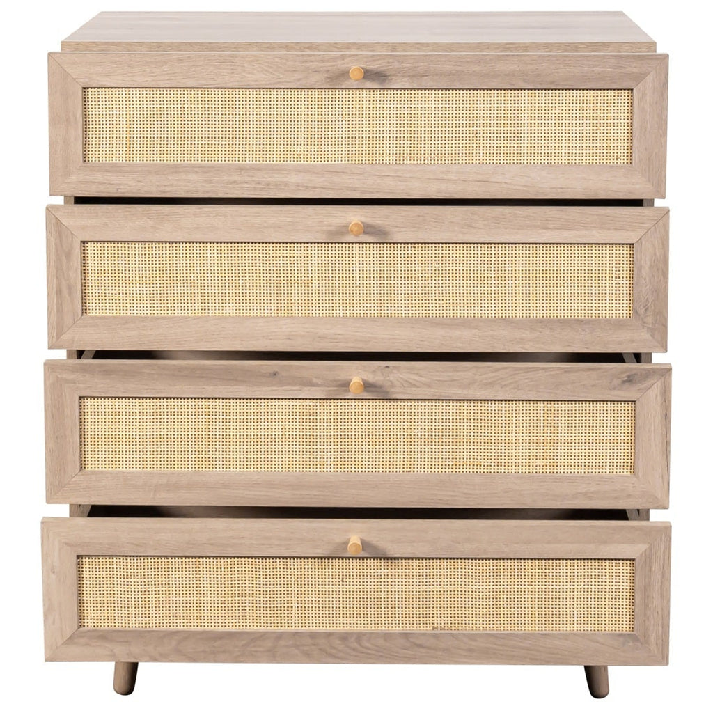 Willow Rattan 4 Drawer Chest of Drawers