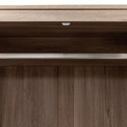 Willow Rattan 2 Door Double Wardrobe with 1 Drawer