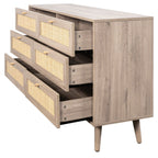 Willow Rattan 6 Drawer Chest of Drawers