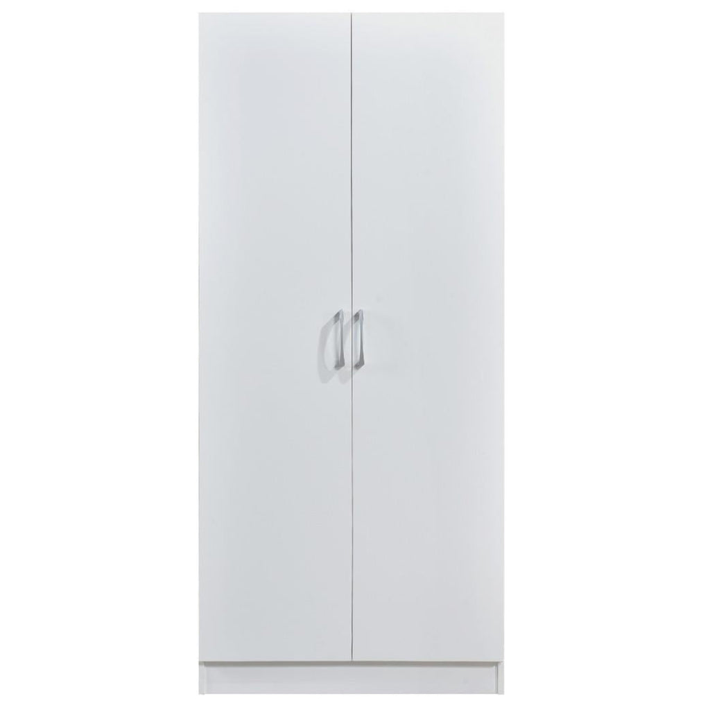Highbury 2 Door Double Wardrobe & 1 Drawer Bedside 2 Piece Bedroom Set