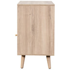 Willow Rattan 1 Door Bedside Table