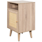 Willow Rattan 1 Door Bedside Table
