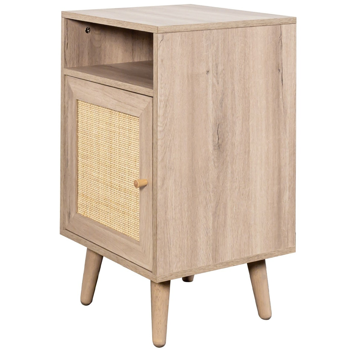 Willow Rattan 1 Door Bedside Table