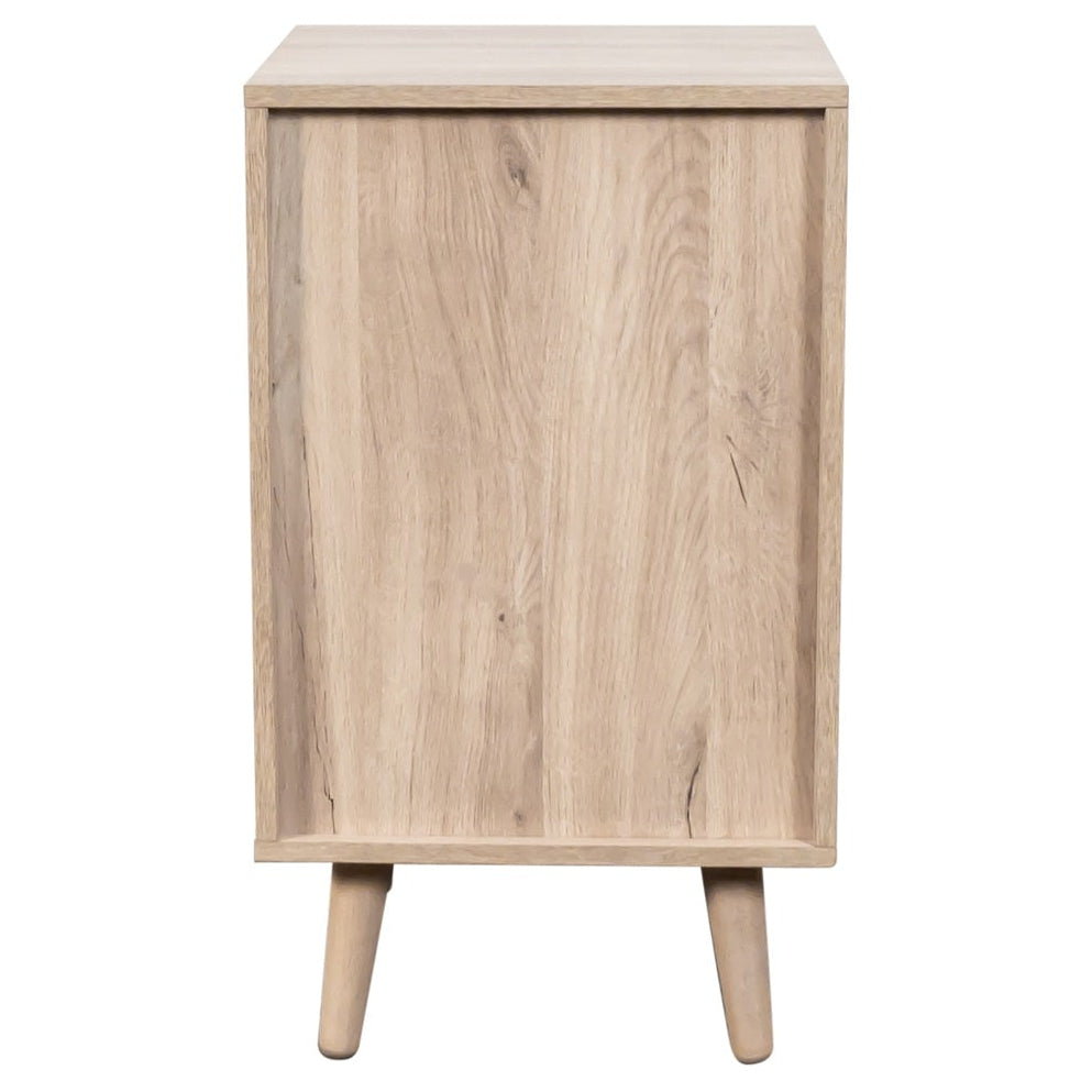 Willow Rattan 1 Door Bedside Table
