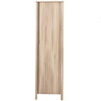 Willow Rattan Double Wardrobe with 1 Drawer Oak