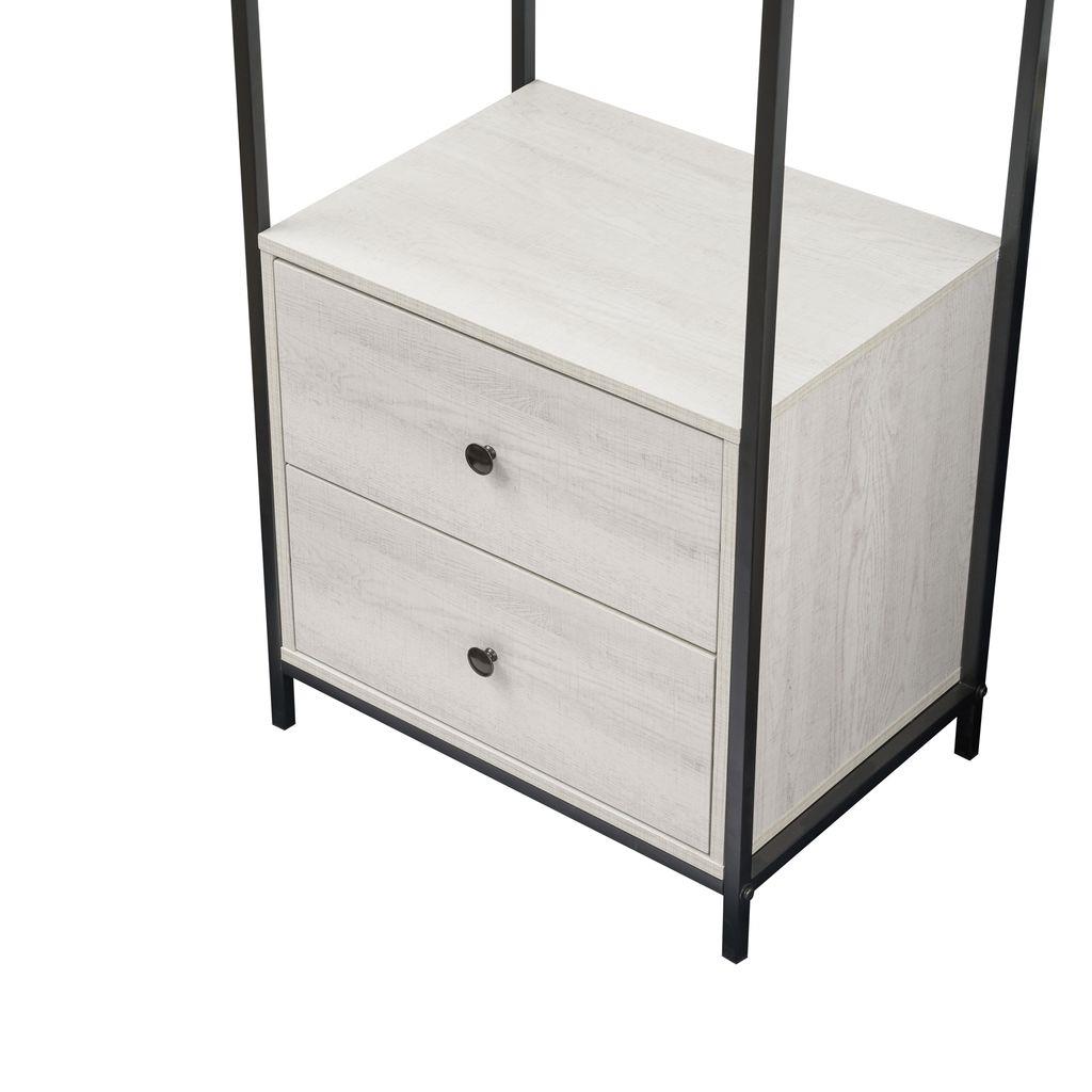 Alva Open Wardrobe with 2 Drawers