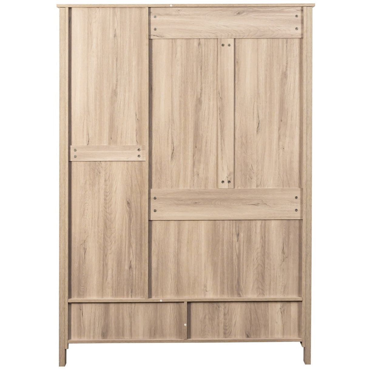 Willow Rattan 3 Door Triple Wardrobe with 2 Drawers