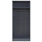 Highbury 2 Door Double Wardrobe & 1 Drawer Bedside 3 Piece Bedroom Set