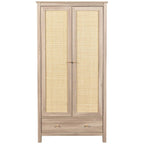 Willow Rattan 2 Door Wardrobe 3 Piece Bedroom Set
