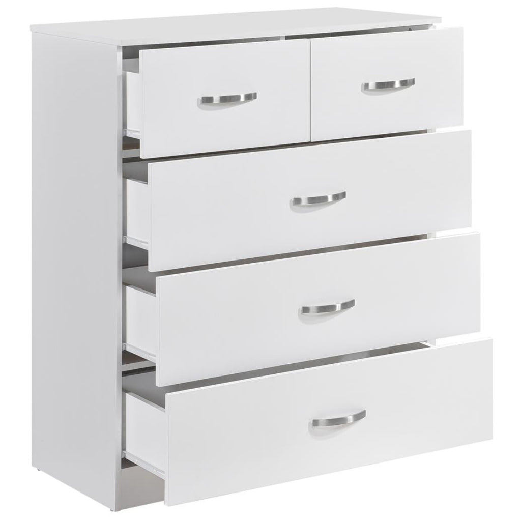 Paddington 4 Door Wardrobe & 3+2 Drawer Chest 3 Piece Bedroom Set