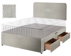 Premium Hopsack Ivory Contract Divan