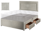 Premium Hopsack Ivory Contract Divan
