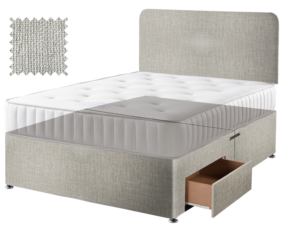 Premium Hopsack Ivory Contract Divan