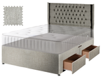 Premium Hopsack Ivory Contract Divan