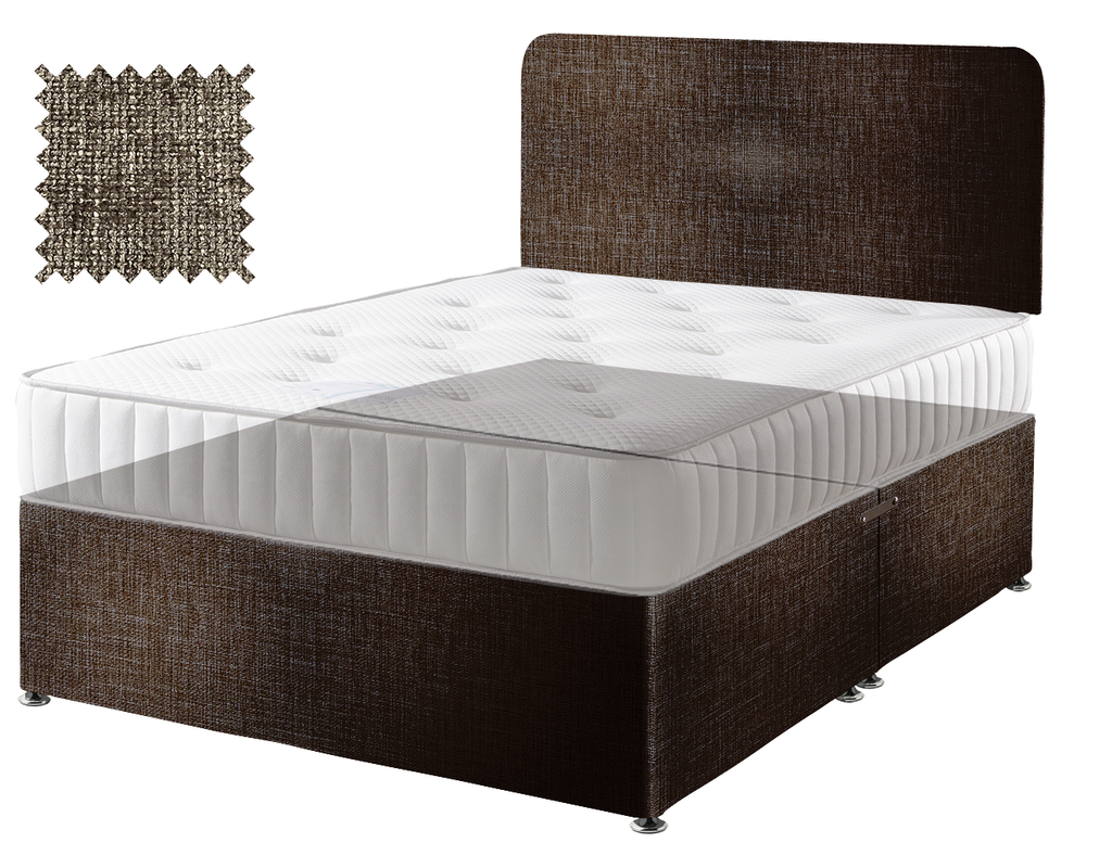 Premium Hopsack Mocha Contract Divan