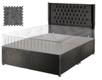 Premium Hopsack Slate Contract Divan