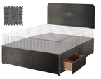 Premium Hopsack Slate Contract Divan