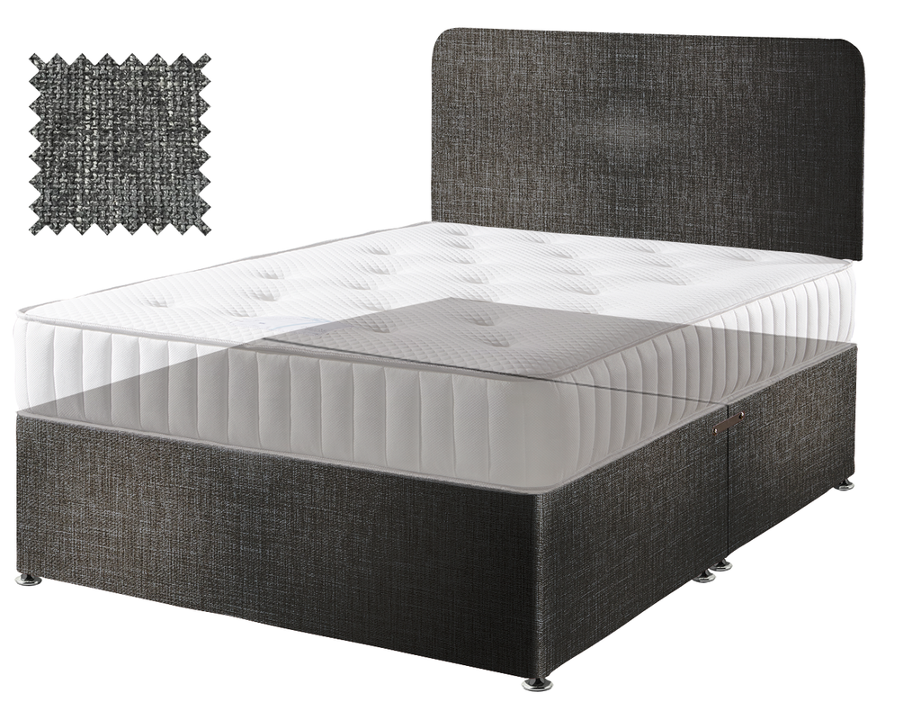 Premium Hopsack Slate Contract Divan