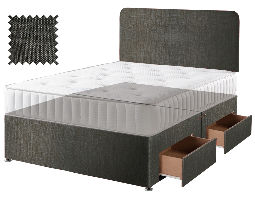 Linoso Charcoal Contract Divan