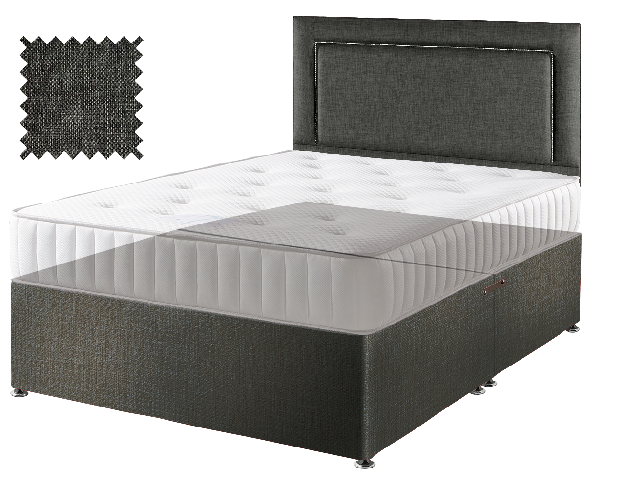 Linoso Charcoal Contract Divan
