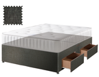 Linoso Charcoal Contract Divan