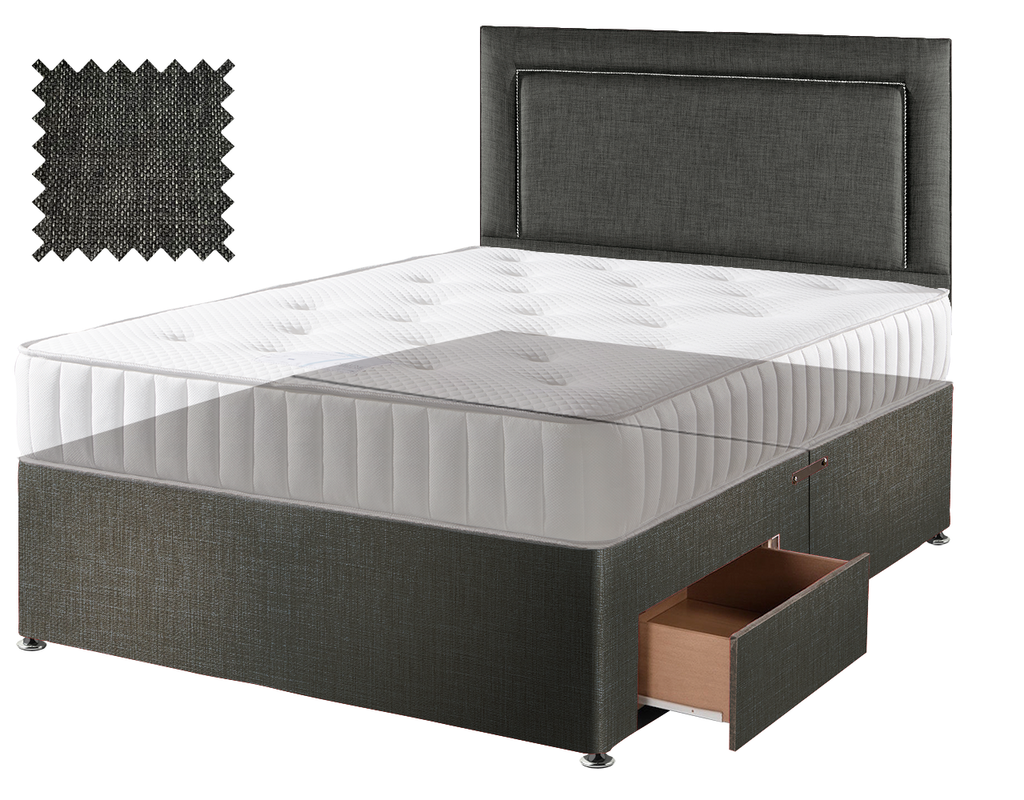 Linoso Charcoal Contract Divan