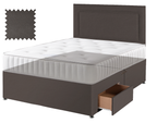 Toledo Brown Faux Leather Contract Divan