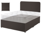 Toledo Brown Faux Leather Contract Divan