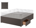 Toledo Brown Faux Leather Contract Divan
