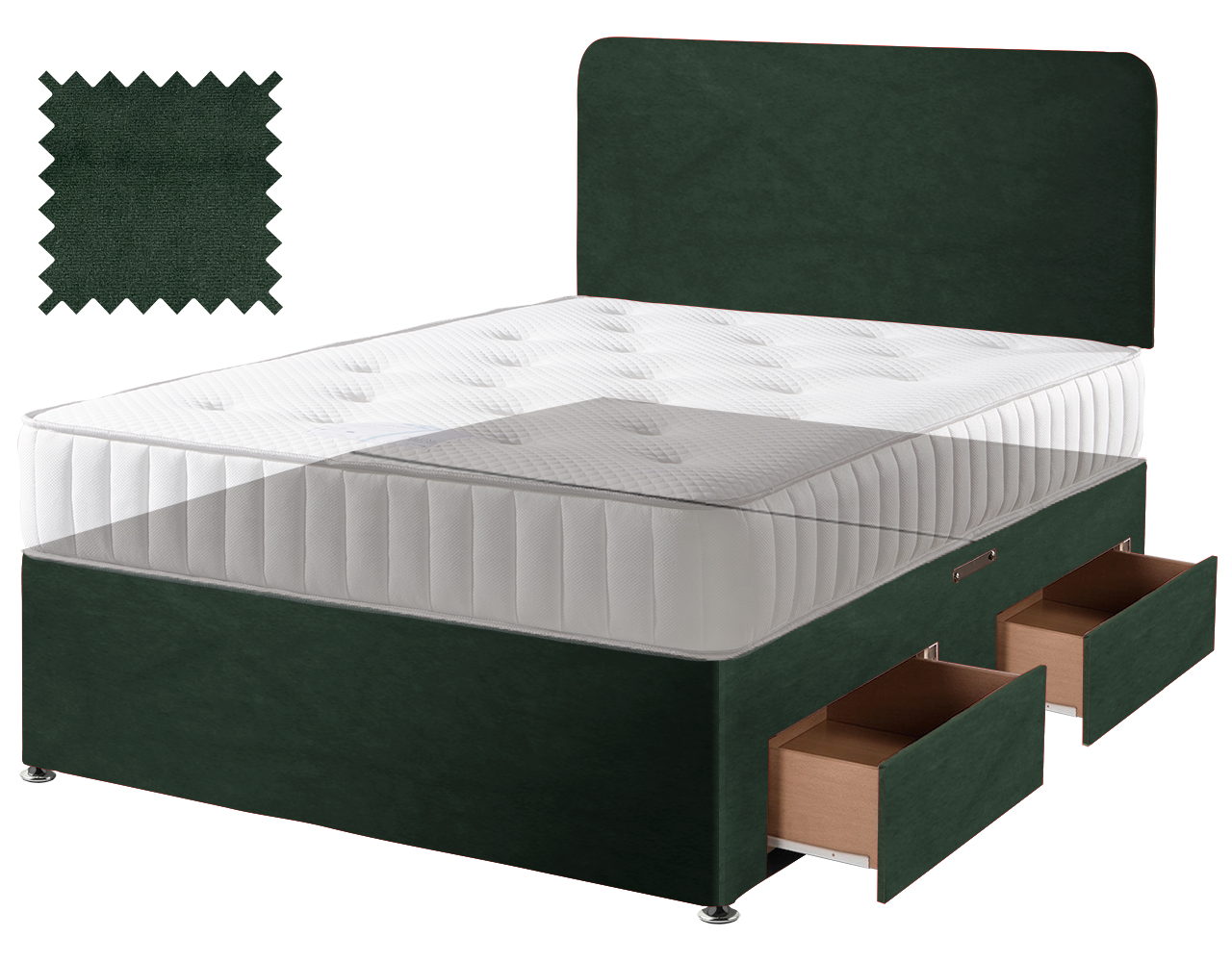 Premium Malia Green Contract Divan