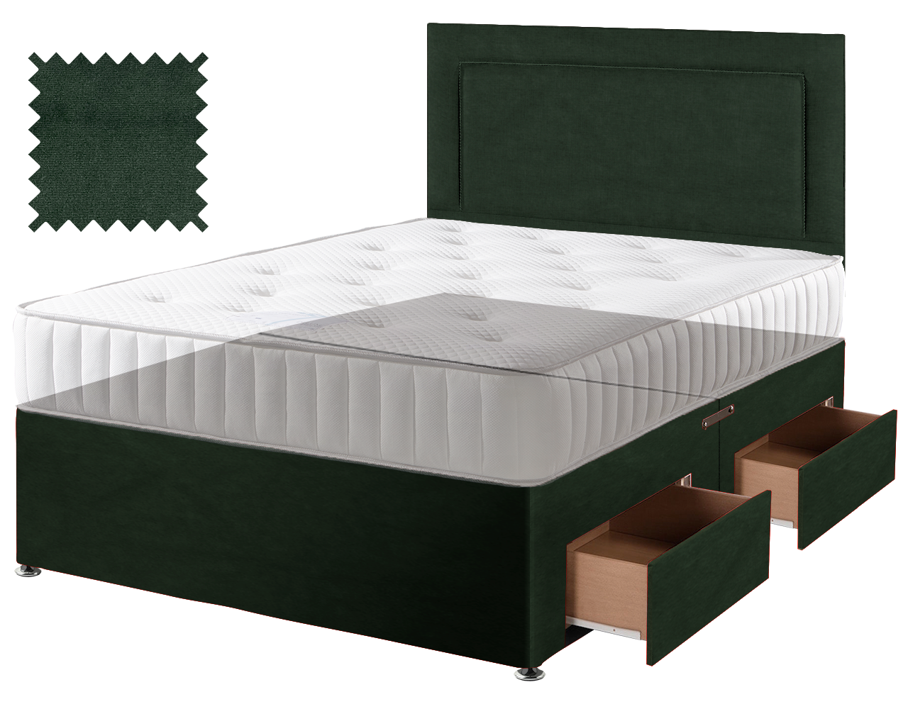 Premium Malia Green Contract Divan