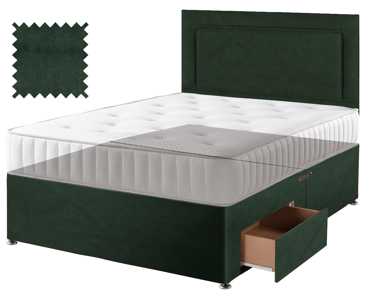 Premium Malia Green Contract Divan