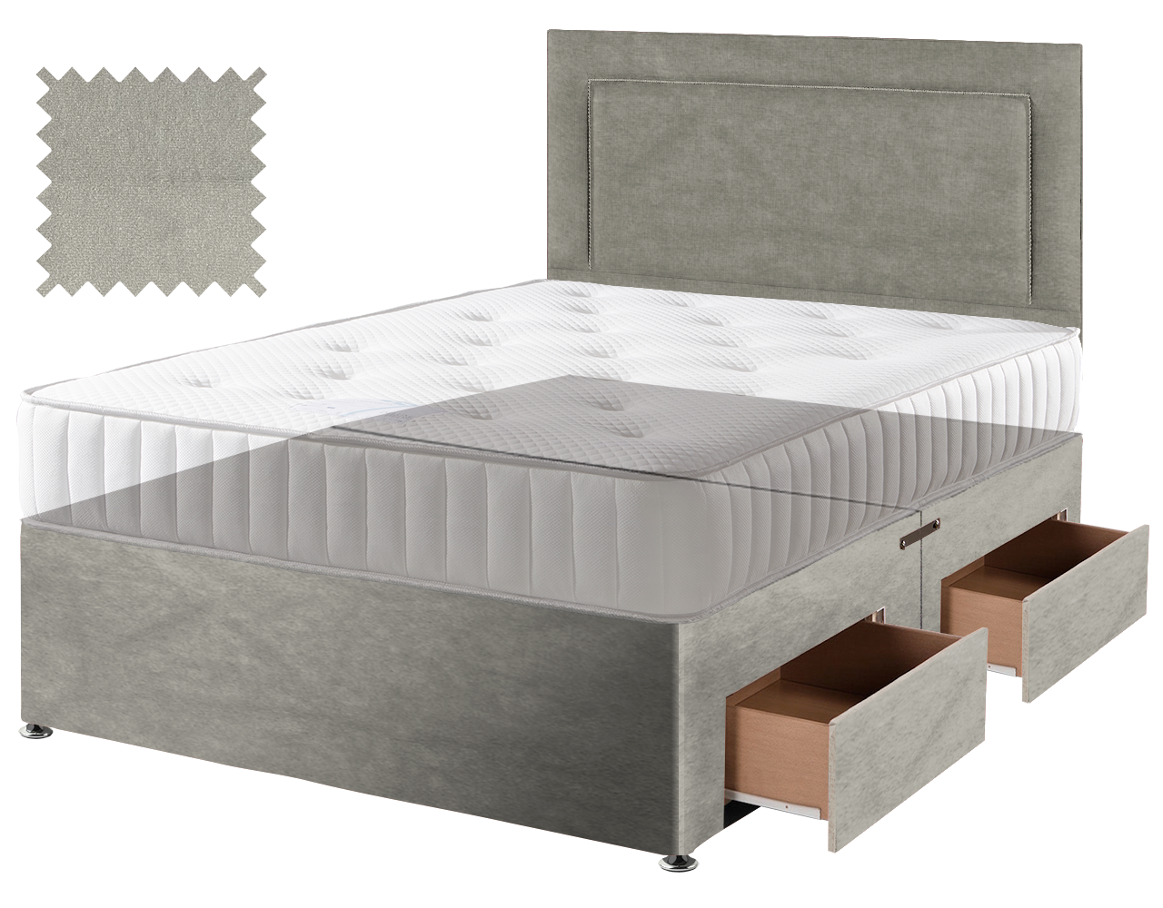 Premium Malia Silver Contract Divan