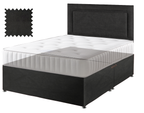 Black Suede Contract Divan