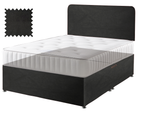 Black Suede Contract Divan