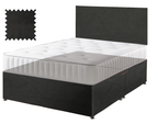 Black Suede Contract Divan