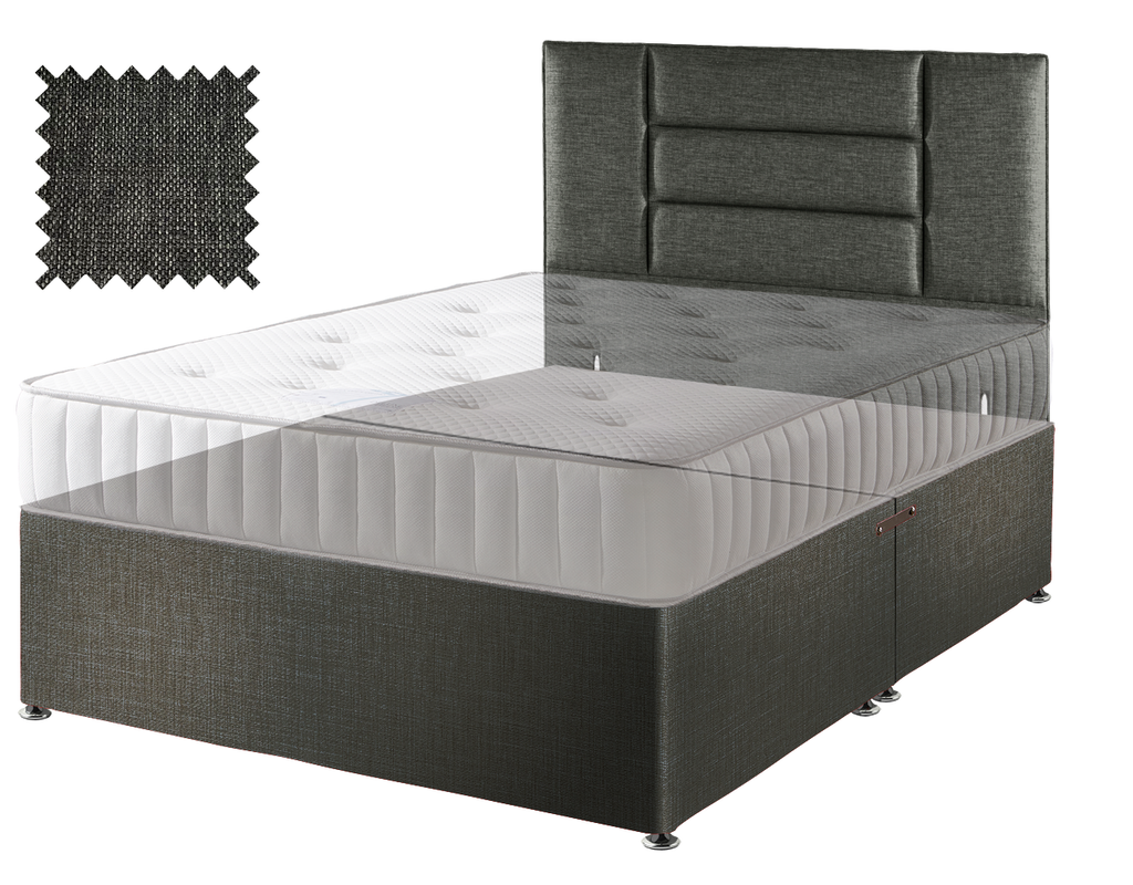 Linoso Charcoal Contract Divan