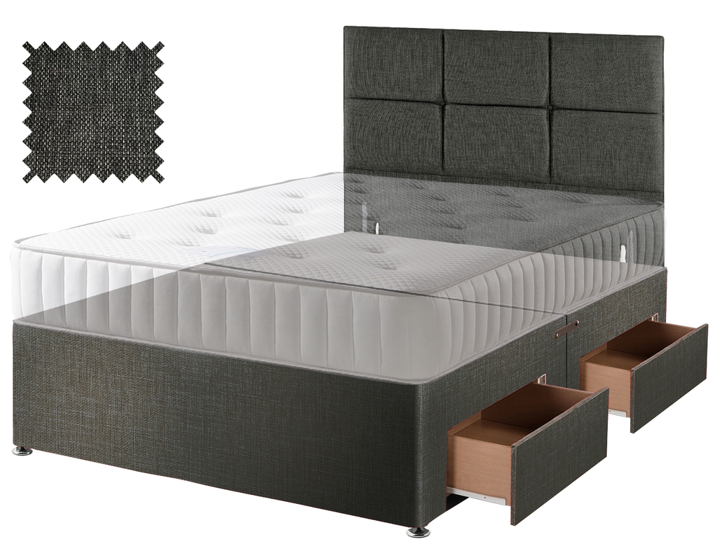 Linoso Charcoal Contract Divan