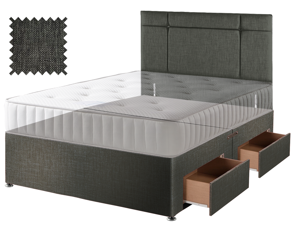 Linoso Charcoal Contract Divan