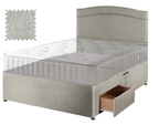 Premium Hopsack Ivory Contract Divan