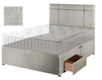 Premium Hopsack Ivory Contract Divan