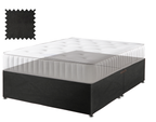 Black Suede Contract Divan