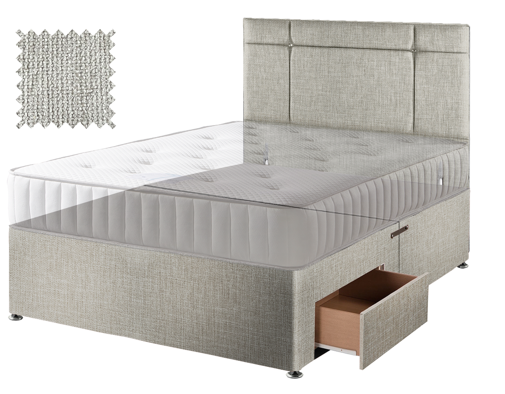 Premium Hopsack Ivory Contract Divan