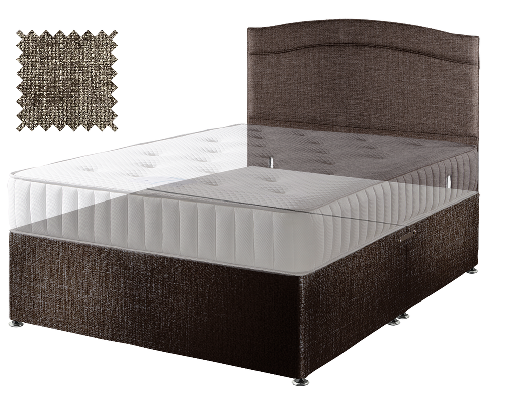 Premium Hopsack Mocha Contract Divan